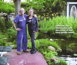 Joan and Eddie in their Garden